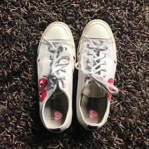 Comme des garçons converse size 8
